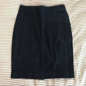 J Crew Dark Denim Pencil Skirt